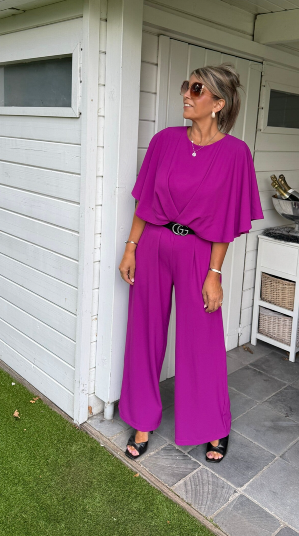 jumpsuit magenta