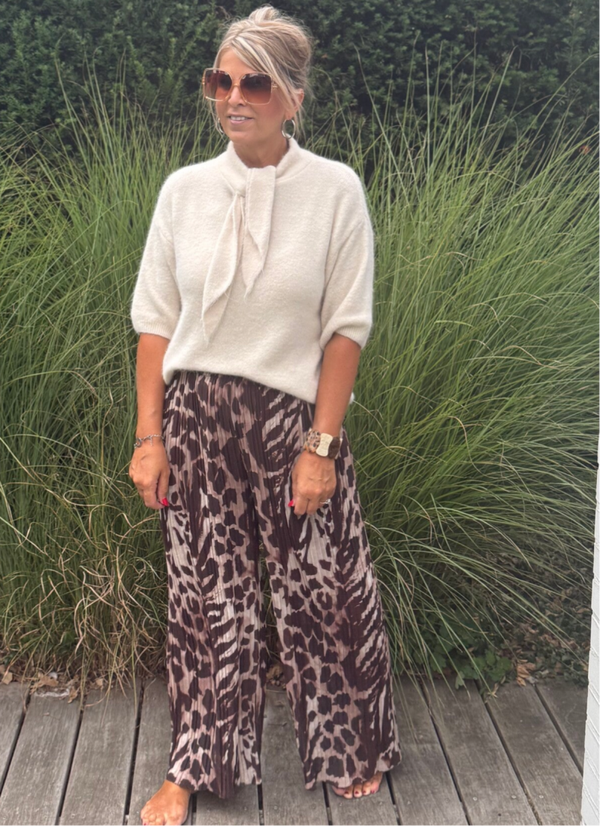 Leo broek plisse
