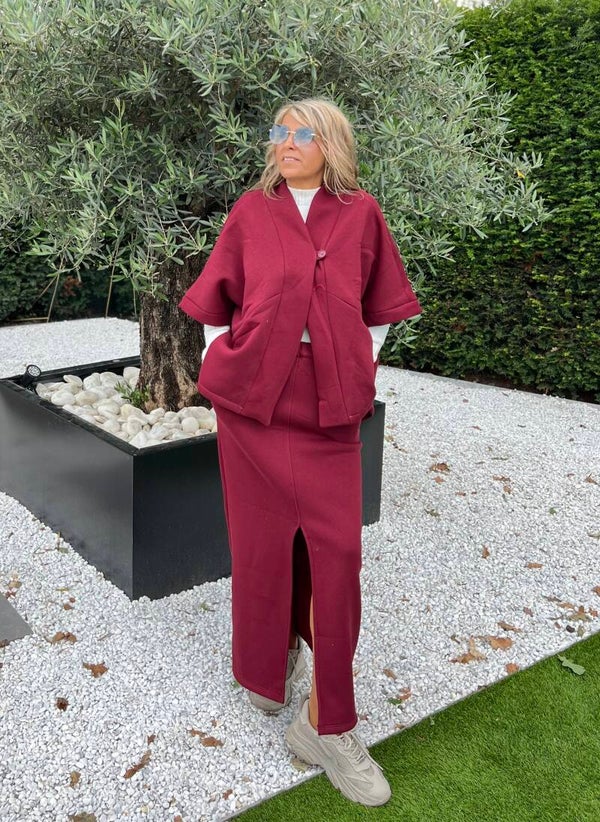 Vest Jane 2 bordeaux