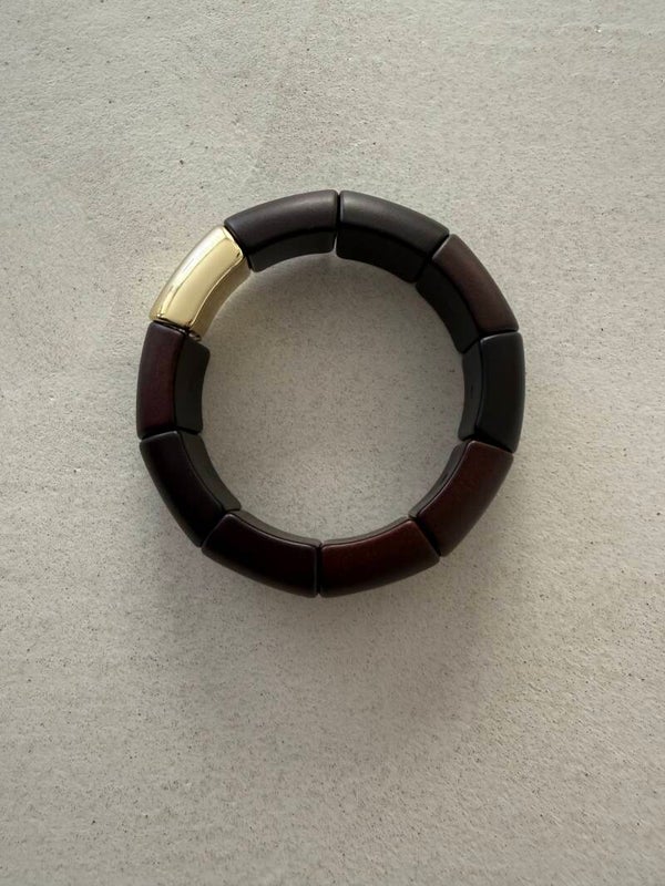 Armband choco hout