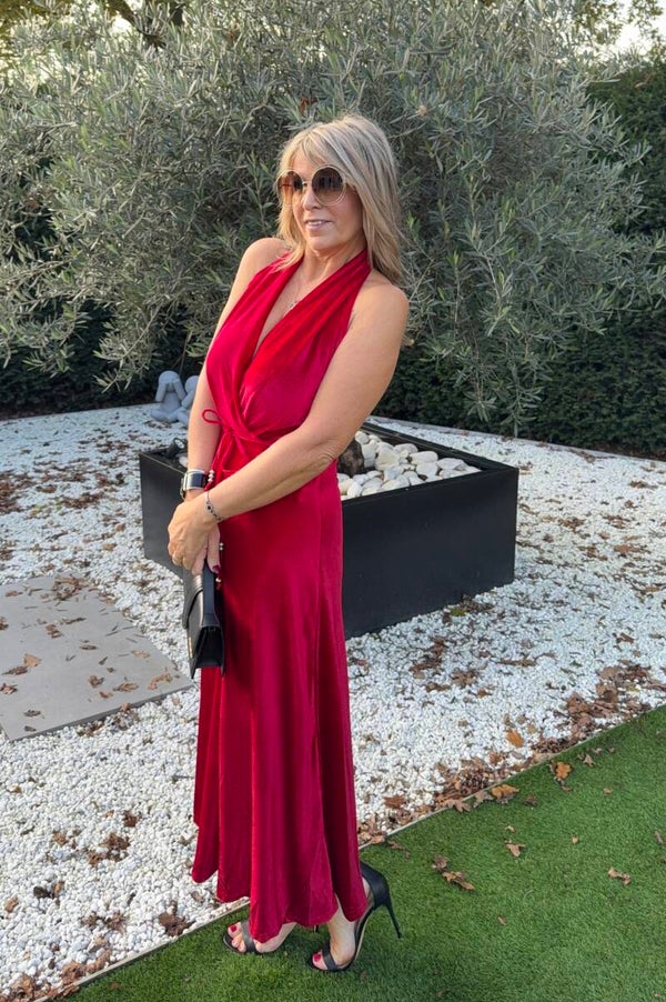 Partydress Nicky rood