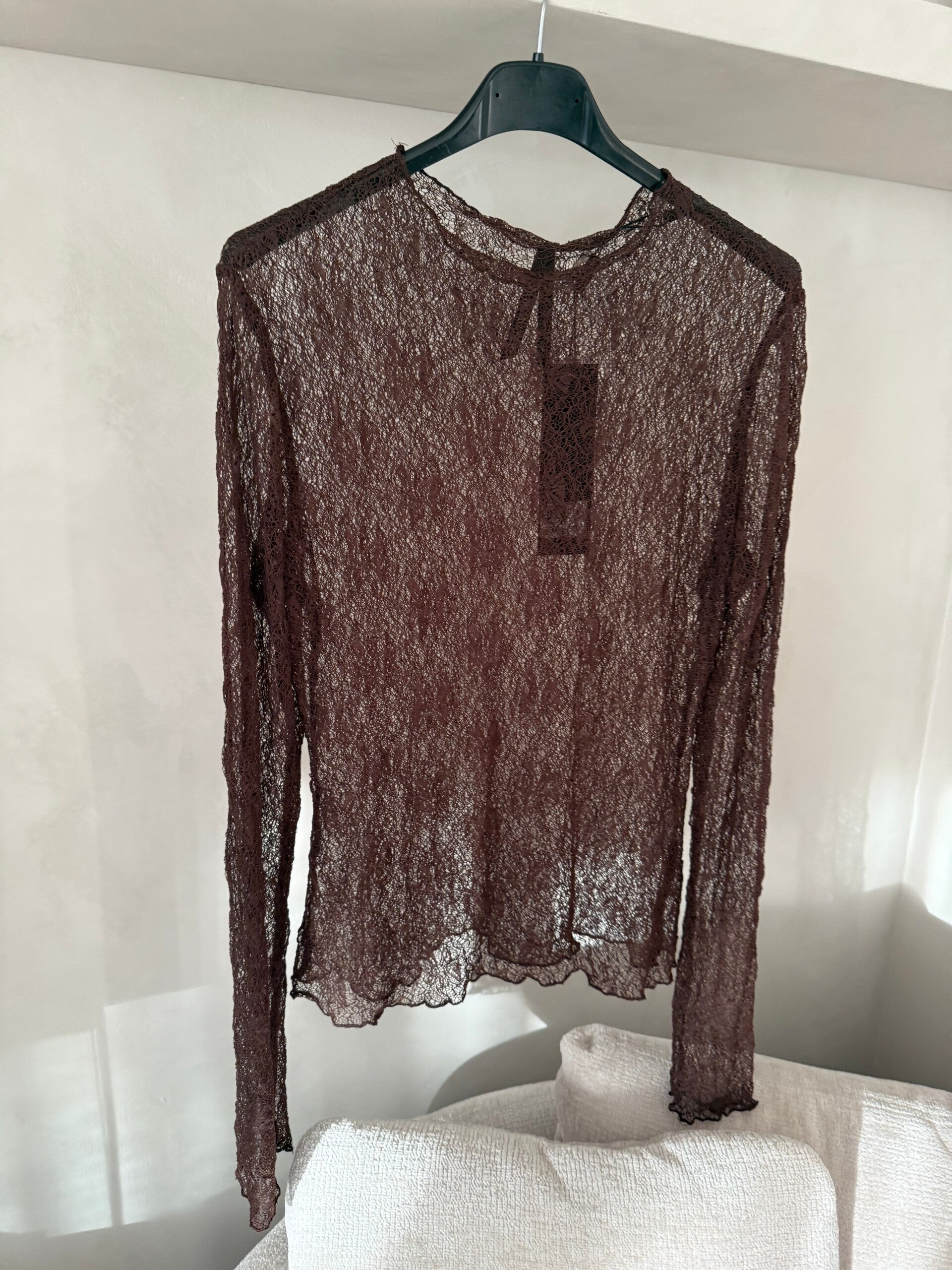 Bruine top  lace top