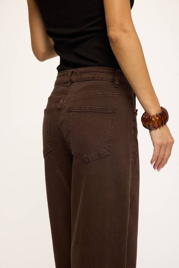 Barrel jeans choco