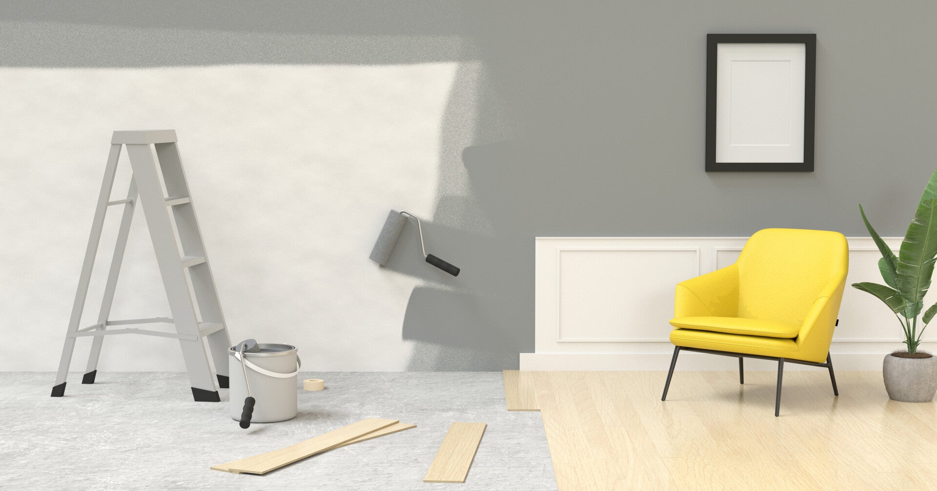 Formule M : Proposition d'aménagement murs et plafonds ainsi que le mobilier/par pièce