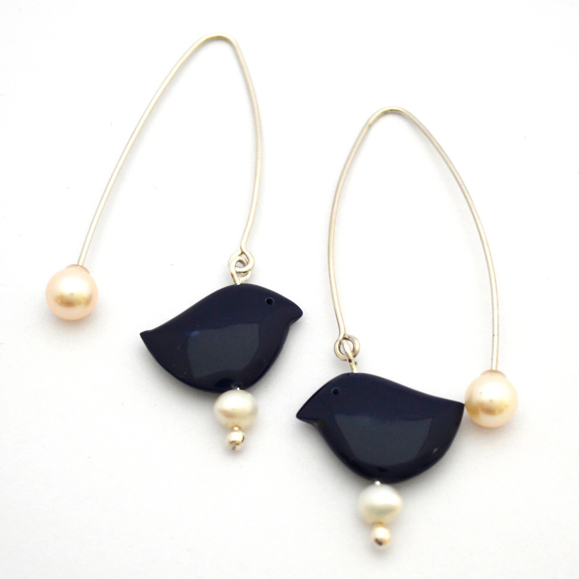 Greetje Sieders - Oorhangers zwarte vogels