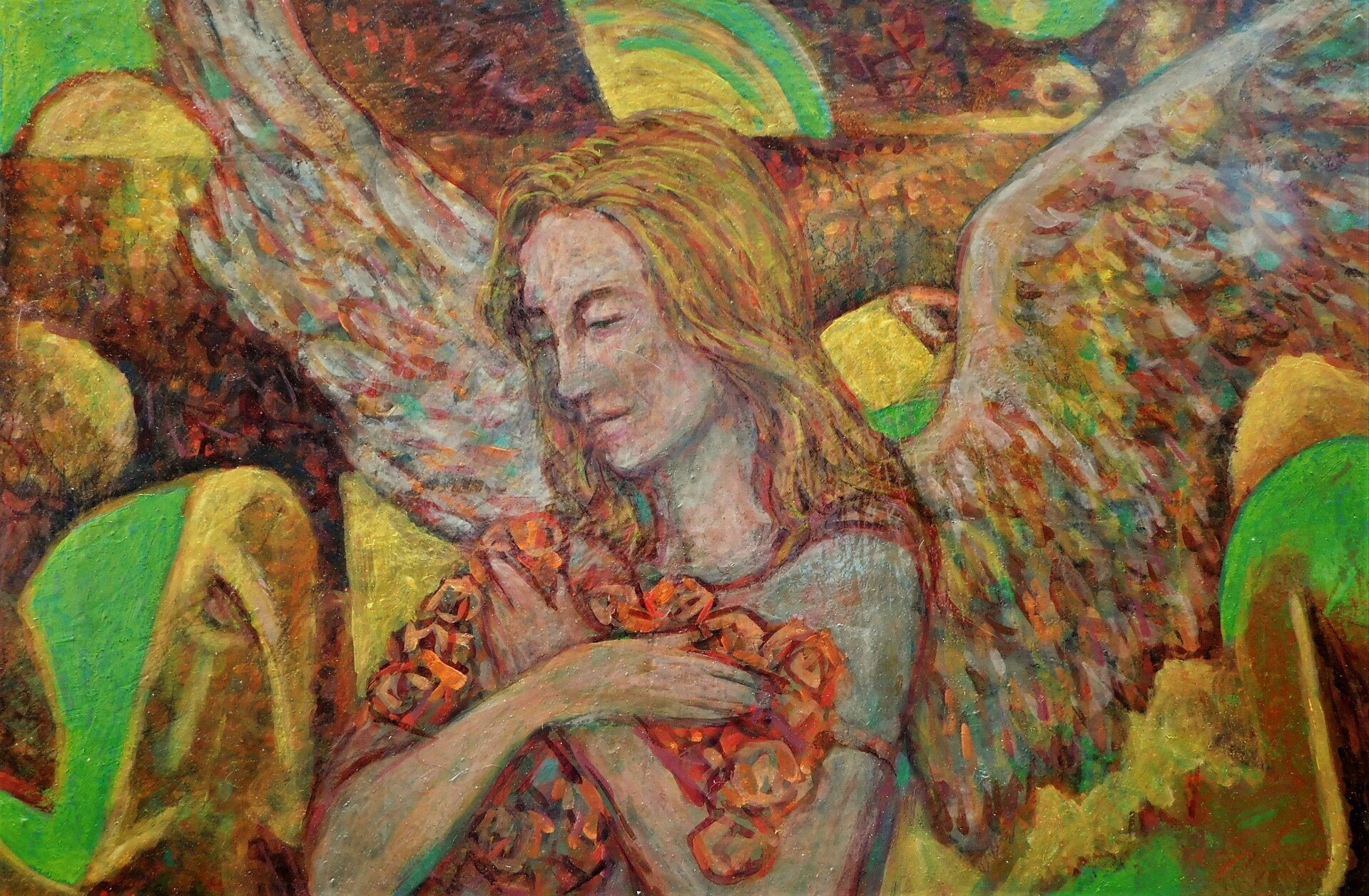 Rogier D 'Ailly - Engel met rozen