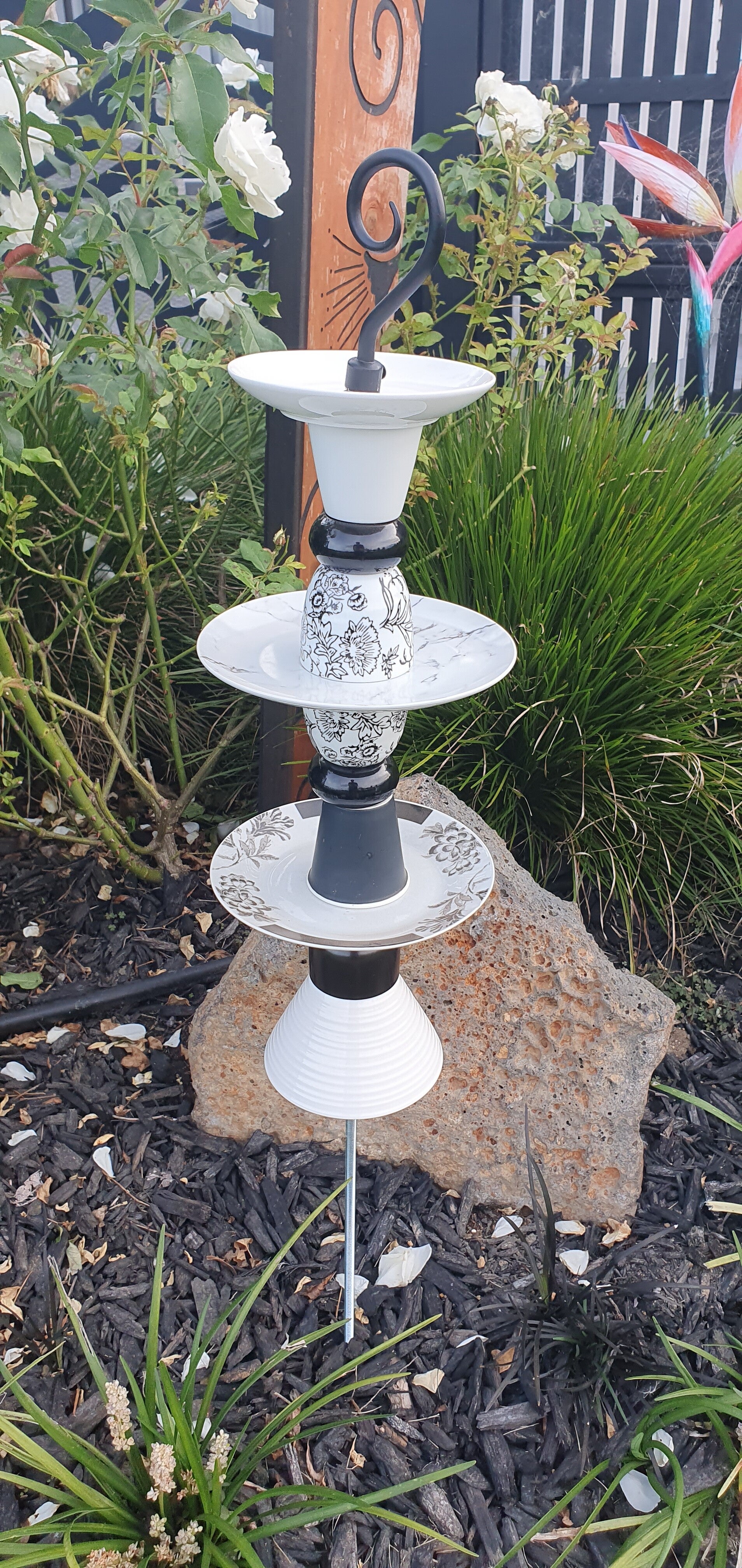 Garden Bird Feeders / Totems - Black Butterfly