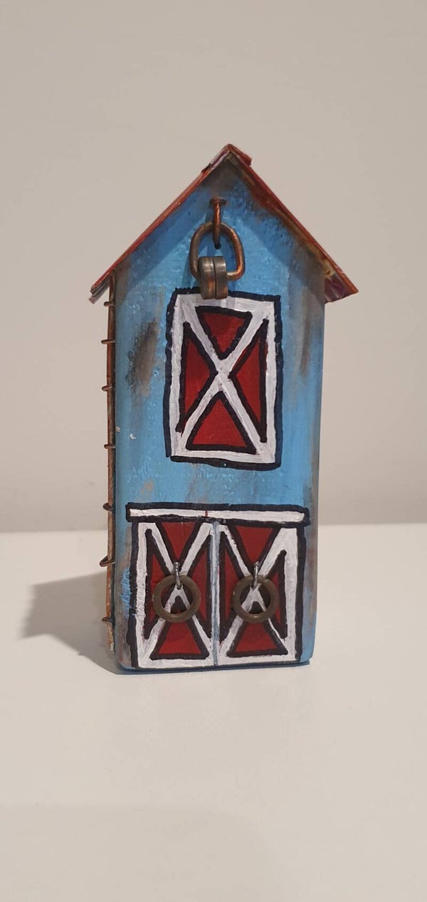 Wooden Houses - Blue Barn Large