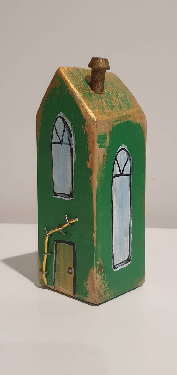 Wooden Houses - Green Gold Leaf L (5)