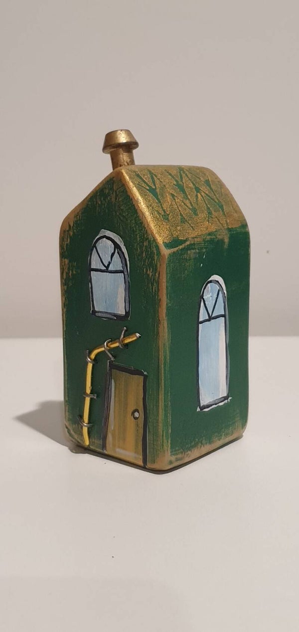 Wooden Houses - Green Gold Leaf M (2)