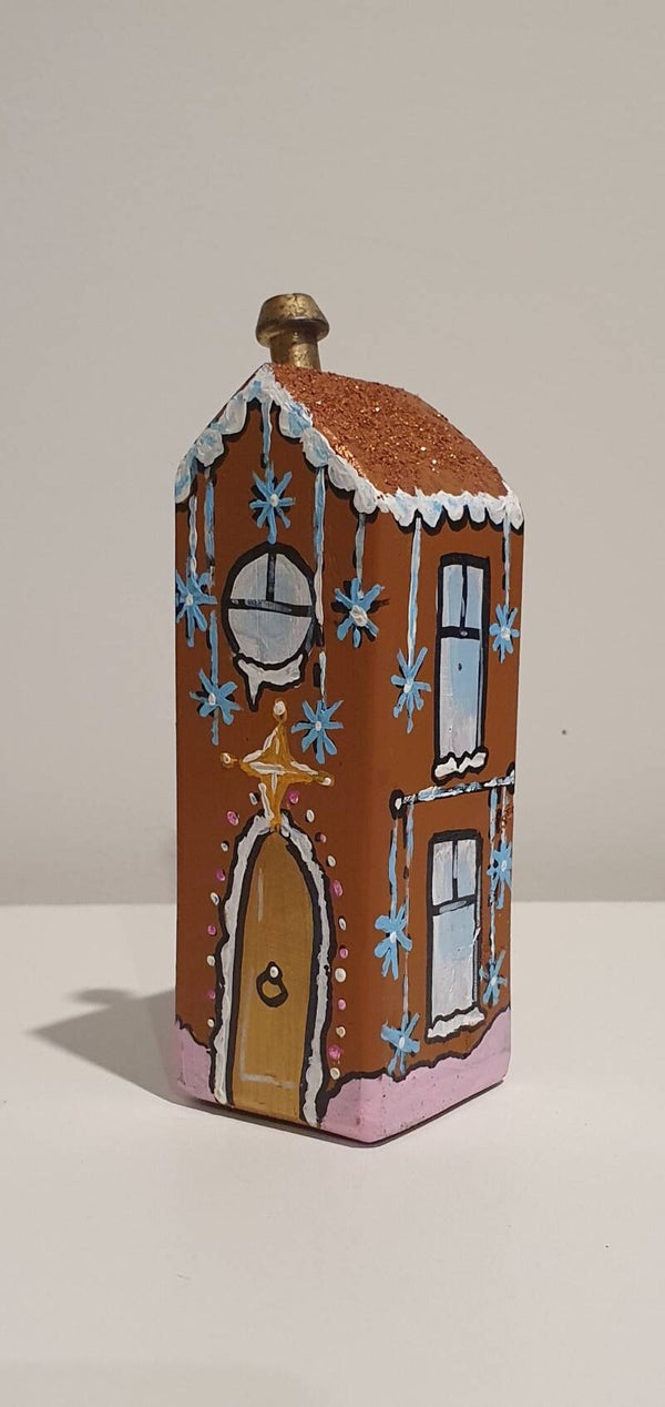 Wooden Houses - Gingerbread - Gold Star L (1)