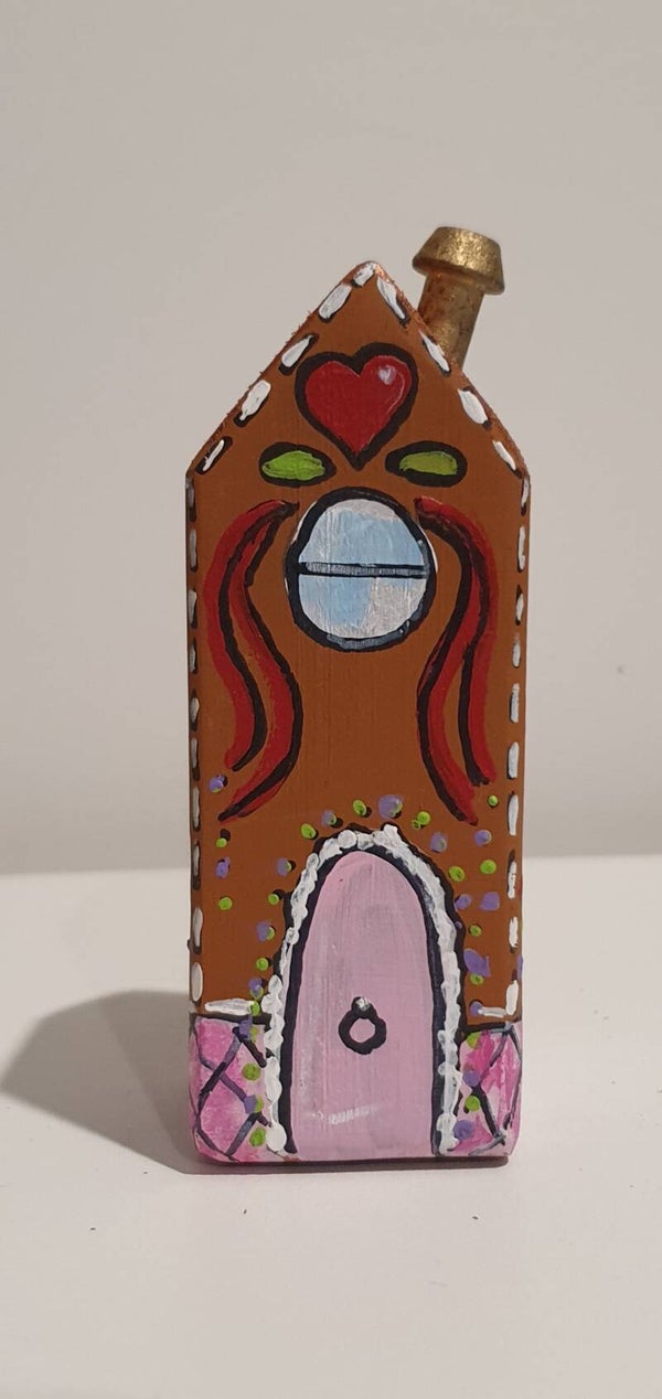 Wooden Houses - Gingerbread - Red Heart L (5)