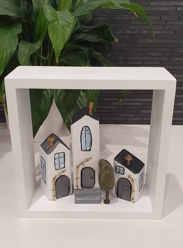 Framed Wooden Houses - Set C