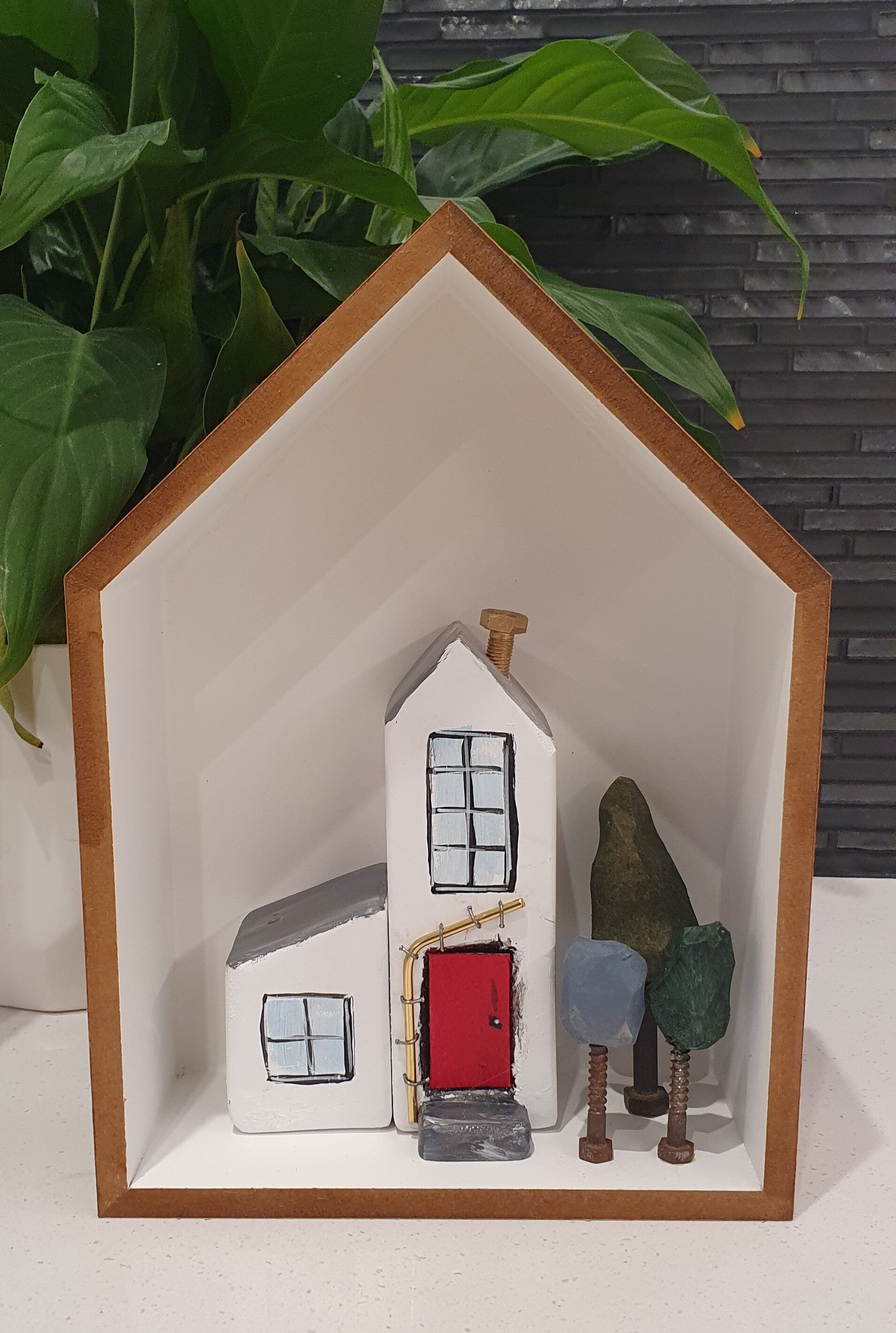 Framed Wooden Houses - Set D