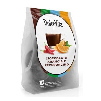 Dolce Vita Dolce Gusto®* CIOCCOLATO ALL'ARANCIA E PEPERONCINO 16 Capsule