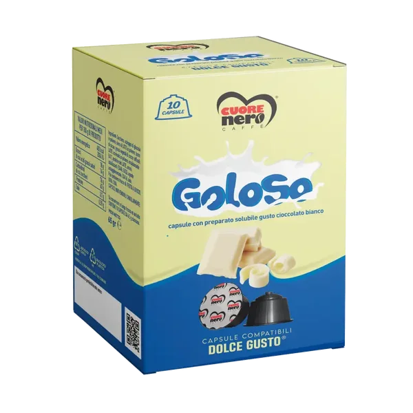 Cuore Nero Capsule Aromatizzate Compatibili DOLCE GUSTO Goloso 10pz