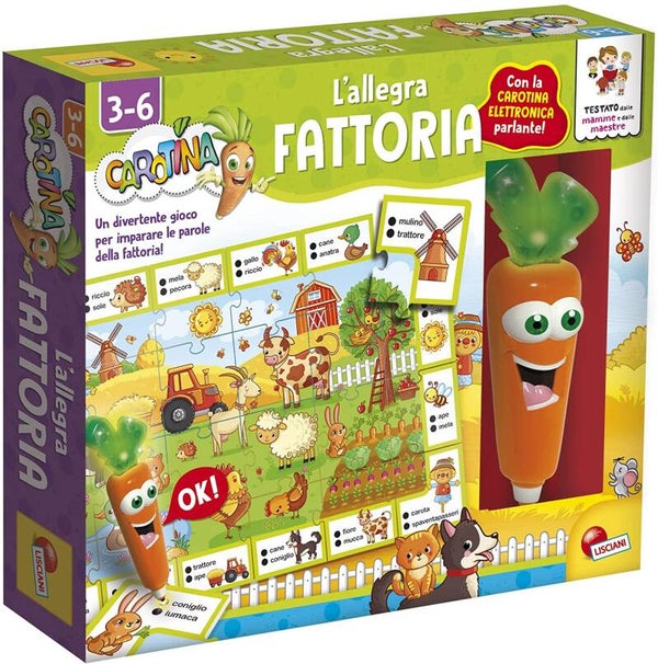 LISCIANI – CAROTINA PENNA PARLANTE BLISTER ALLEGRA FATTORIA