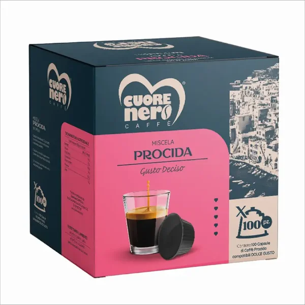 Cuore Nero Capsule Compatibili DOLCE GUSTO 100pz