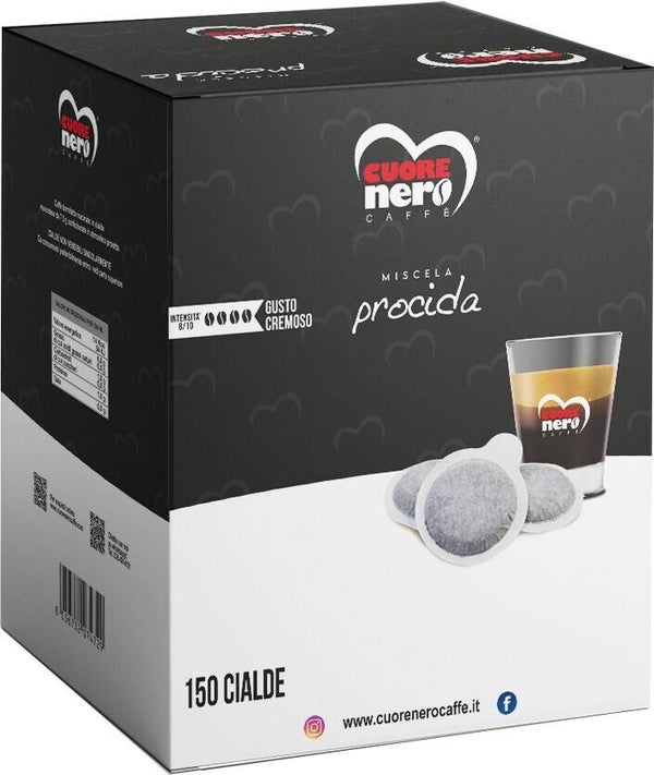 Cuore nero cialde Procida 150pz