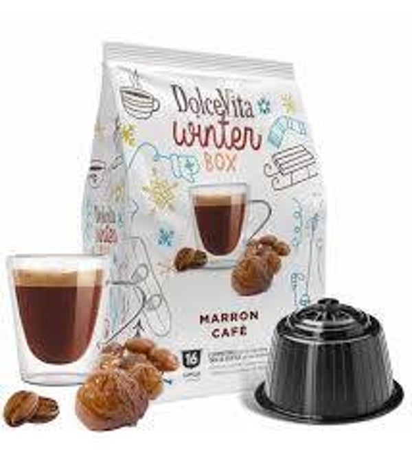 Dolcevita dolcegusto capsule marron glacè al caffè 16pz