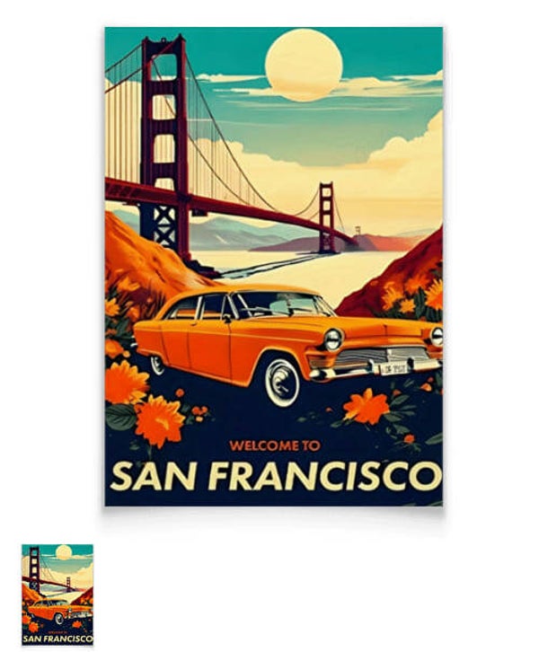 Poster Personnalisé Golden Gate Bridge