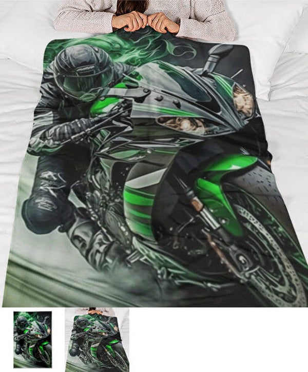 Plaid Personnalisé Moto