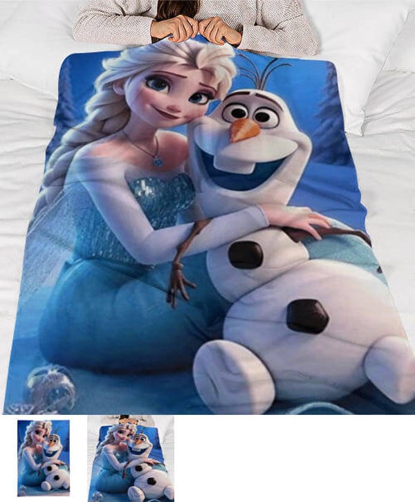 Plaid Personnalisé la Reine des neiges