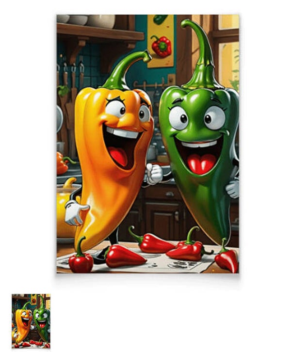 Poster personnalisé Piments