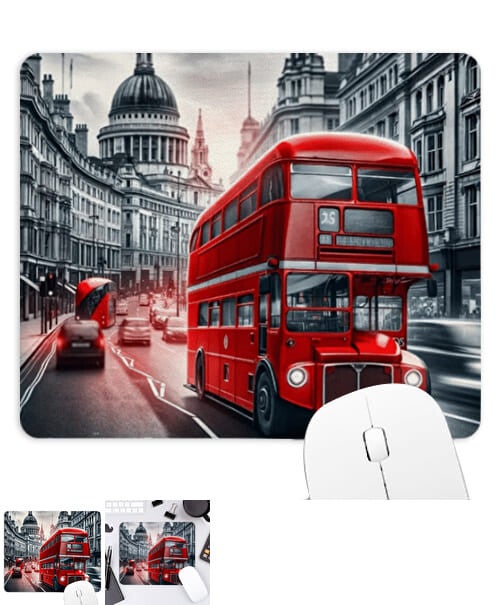 Tapis de Souris personnalisé Photo Bus de Londres