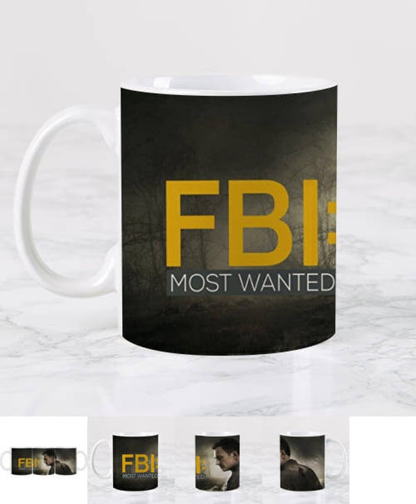 Tasse à café Série FBI: Most Wanted céramique blanc