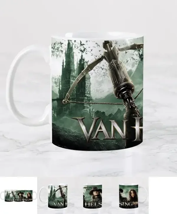 Tasse Van Helsing Hugh Jackman céramique blanc