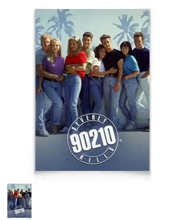 Affiche vintage originale de Beverly Hills 90210