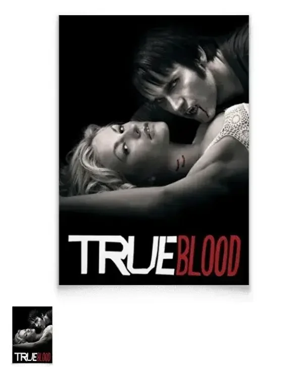 Affiche True Blood Cast format 29,7 cm x 42 cm