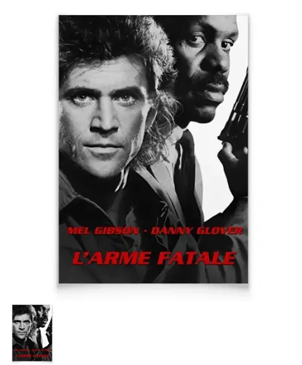 Affiche Cinéma Originale - L'arme Fatale Année 1987
