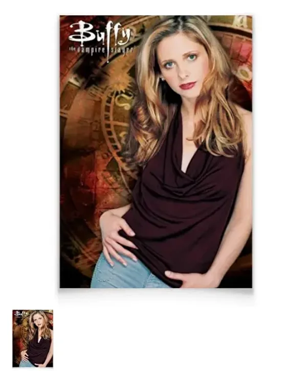 Poster de la série télévisée Buffy The Vampire Slayer 16 - Décoration pour chambre, bureau, salon - Cadeau - 29,7 x 42 cm