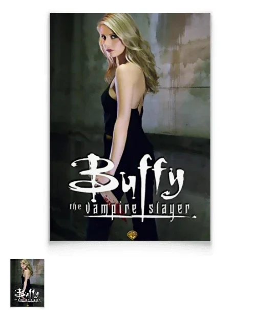 Poster du film Buffy The Vampire Slayer pour chambre, salon, décoration murale esthétique, 29,7 x 42 cm , sans cadre