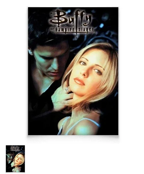Poster sur papier Buffy contre les vampires de films et séries télévisées classiques populaires – Art mural décoratif pour chambre , 29,7 x 42 cm