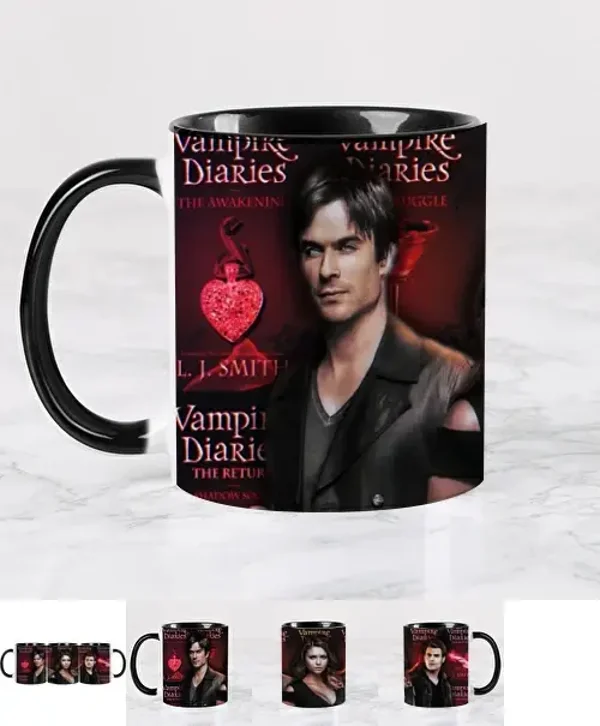 The Vampire Diaries Ian Somerhalder Paul Wesley Nina Dobrev Tasse Ceramique Mug