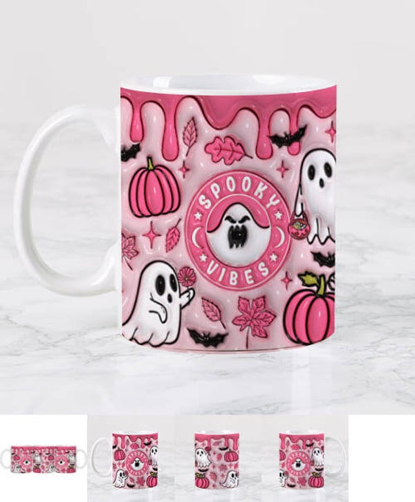 Mug Personnalisé halloween citrouille effrayante