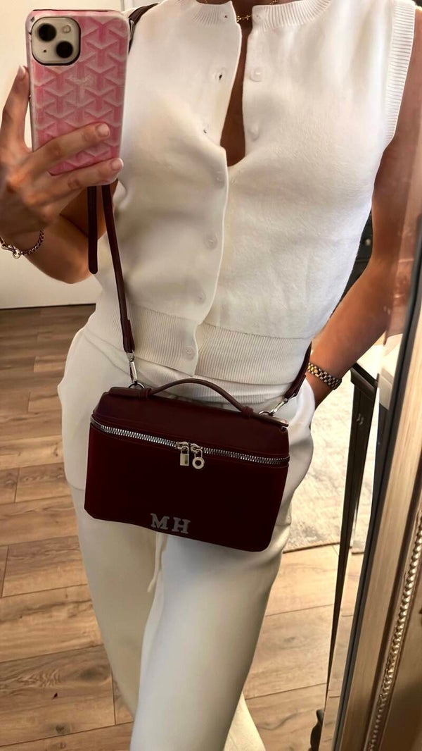 Box Bag Burgundy