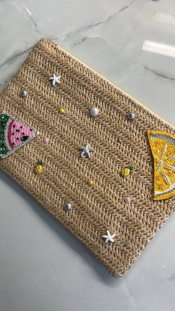 Watermelon&lemon purse