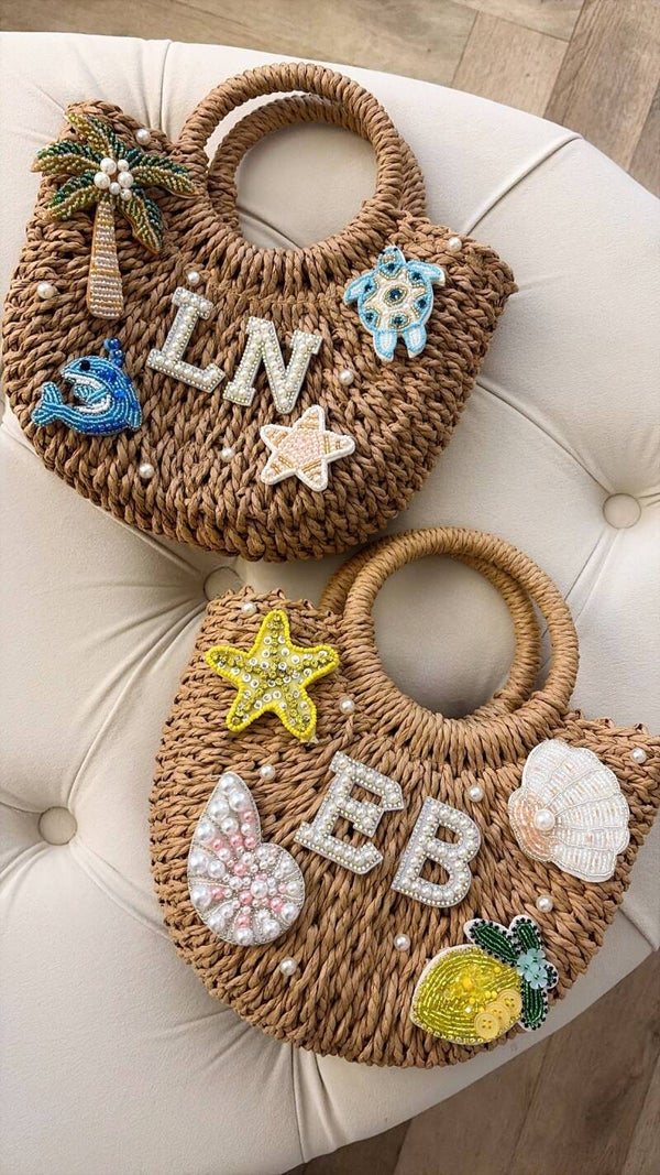 Mini personalised beach bag