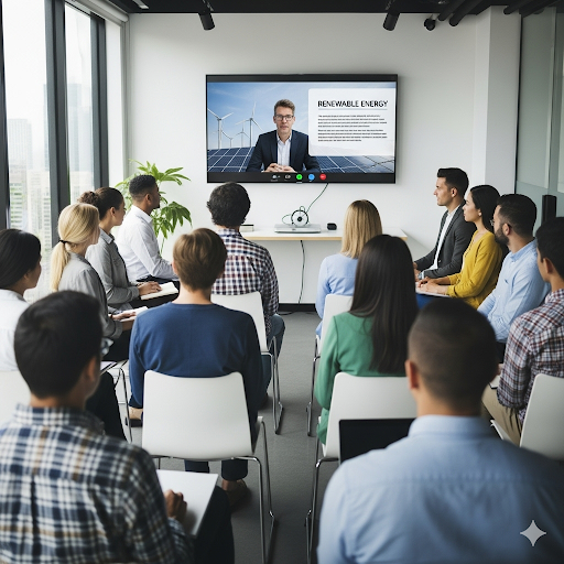 Il consulente di VI-MI che parla al webinar