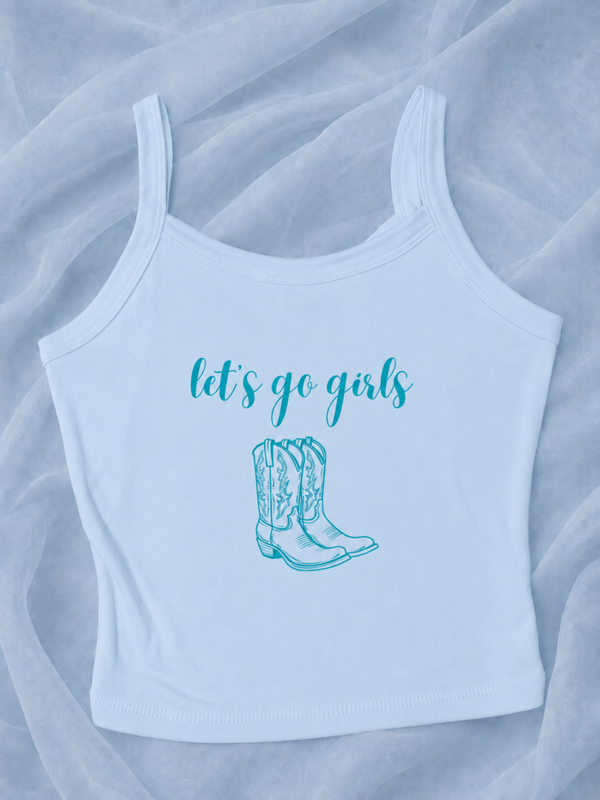 Let’s go girls crop tank