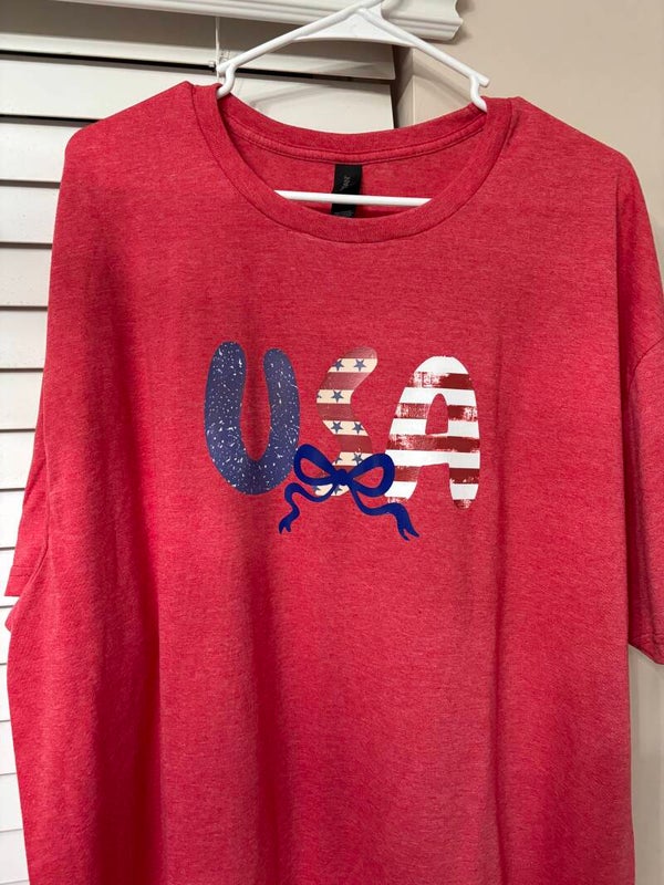 USA with bow t-shirt