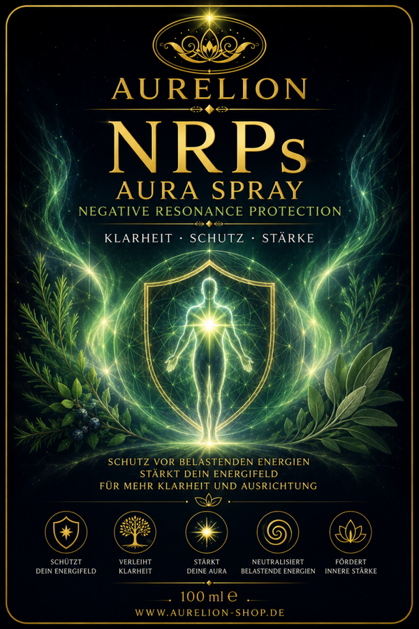 AURELION – NRP Aura Spray  Negative Resonance Protection  Klarheit. Schutz. Stärke.