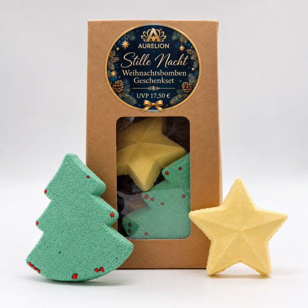 Stille Nacht Weihnachts-Badebomben-Geschenkset