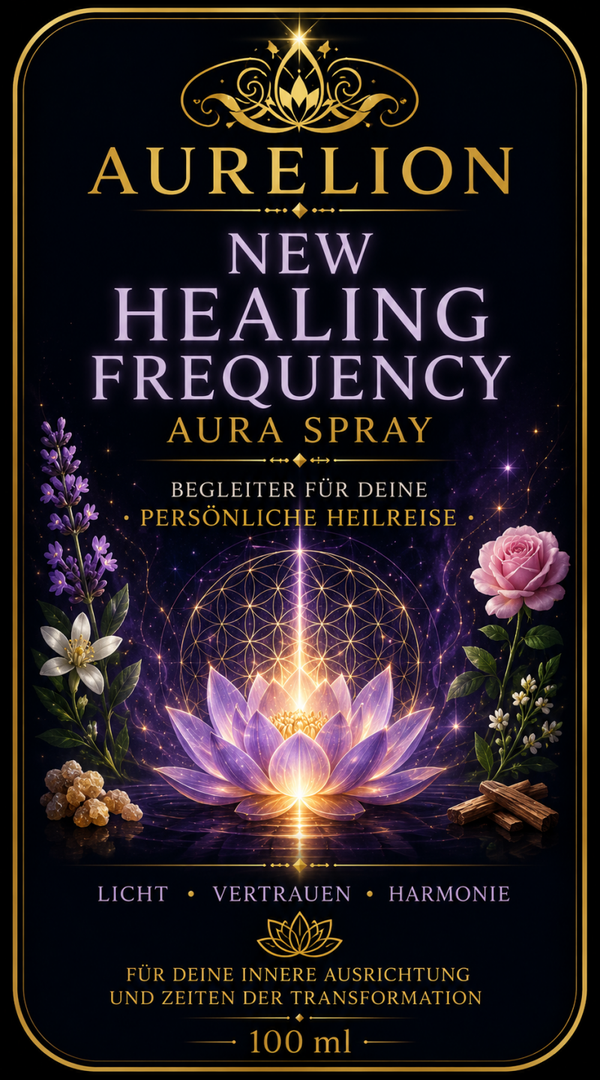 AURELION – NEW HEALING FREQUENCY  Aura Spray für deine persönliche Heilreise