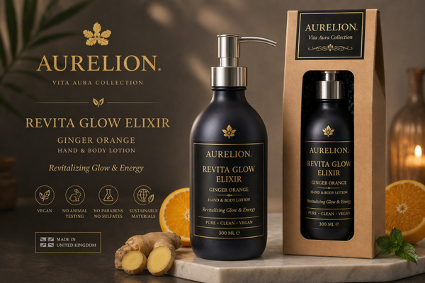 AURELION – Revita Glow Elixir  Ginger Orange Hand & Body Lotion · 300 ml