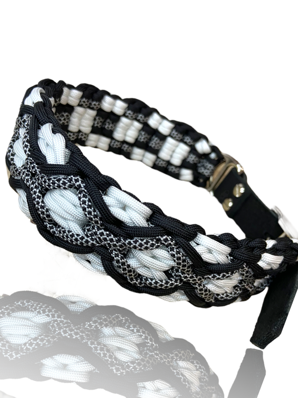 ALPENWUTZ Halsband mit verstellbarer Lederschnalle HU 43-48cm